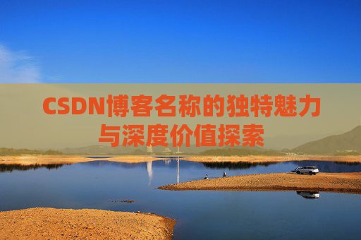CSDN博客名称的独特魅力与深度价值探索